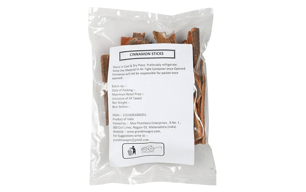 Grandma Agro Cinnamon Sticks    Pack  200 grams